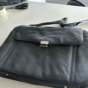 Pebble Leather Briefcase